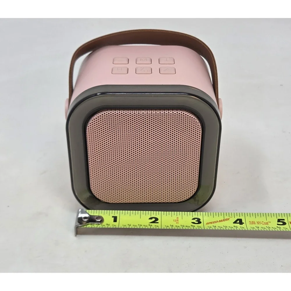 Pink Bluetooth Karaoke Speaker Only - Tested & Works